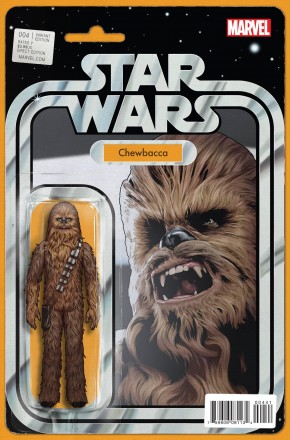 STAR WARS #4 (2015 SERIES) CHEWBACCA ACTION FIGURE VARIANT