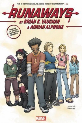 RUNAWAYS BY BRIAN K VAUGHAN AND ADRIAN ALPHONA OMNIBUS HARDCOVER