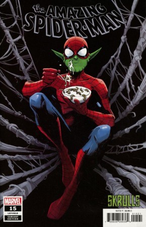 AMAZING SPIDER-MAN #15 (2018 SERIES) GARBETT SKRULLS VARIANT