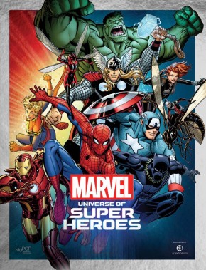 MARVEL UNIVERSE SUPER HEROES MUSEUM EXHIBIT GUIDE GRAPHIC NOVEL