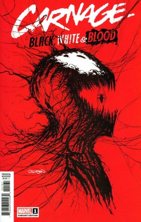 CARNAGE BLACK WHITE AND BLOOD #1 GLEASON WEBHEAD VARIANT