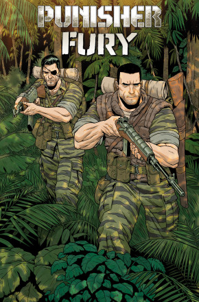 PUNISHER AND FURY MAX BY GARTH ENNIS OMNIBUS HARDCOVER JACEN BURROWS DM VARIANT COVER