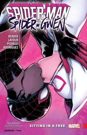 SPIDER-MAN SPIDER-GWEN SITTING IN A TREE GRAPHIC NOVEL