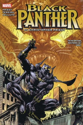 BLACK PANTHER BY CHRISTOPHER PRIEST OMNIBUS VOLUME 1 HARDCOVER SAL VELLUTO DM VARIANT COVER