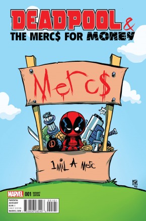 DEADPOOL AND THE MERCS FOR MONEY VOLUME 2 #1 SKOTTIE YOUNG BABY VARIANT COVER