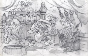 MIKE PLOOG ORIGINAL ART - PETER PAN ORIGINAL PENCIL ART