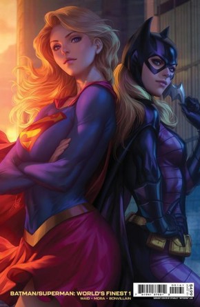 BATMAN SUPERMAN WORLDS FINEST #1 (2022 SERIES) COVER C STANLEY ARTGERM LAU CARD STOCK VARIANT