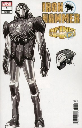 INFINITY WARS IRON HAMMER #1 RAMOS DESIGN 1 IN 10 INCENTIVE VARIANT 