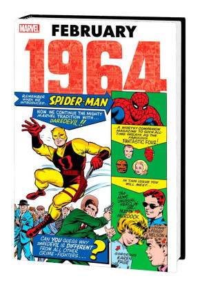 MARVEL FEBRUARY 1964 OMNIBUS HARDCOVER DM VARIANT COVER