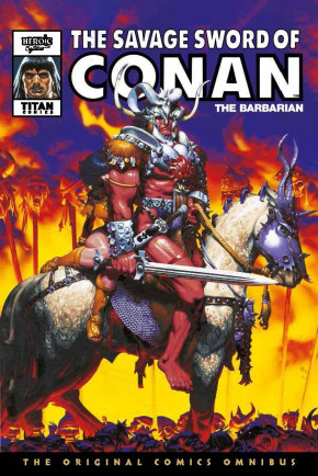 SAVAGE SWORD OF CONAN THE ORIGINAL MARVEL YEARS OMNIBUS VOLUME 9 HARDCOVER MICHAEL GOLDEN COVER