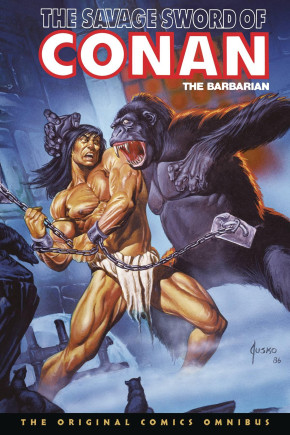 SAVAGE SWORD OF CONAN THE ORIGINAL MARVEL YEARS OMNIBUS VOLUME 10 HARDCOVER JOE JUSKO DM VARIANT COVER
