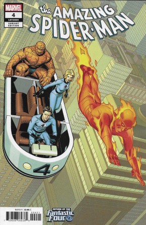 AMAZING SPIDER-MAN #4 (2018 SERIES) SPROUSE RETURN OF FANTASTIC FOUR VARIANT