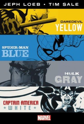 JEPH LOEB TIM SALE YELLOW BLUE GRAY AND WHITE OMNIBUS HARDCOVER