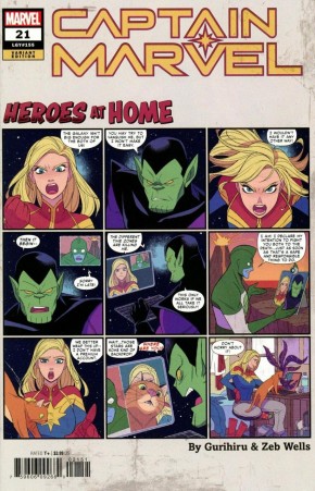 CAPTAIN MARVEL #21 (2019 SERIES) GURIHIRU HEROES AT HOME VARIANT