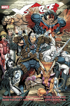 X-FORCE OMNIBUS VOLUME 1 HARDCOVER ROB LIEFELD DM VARIANT COVER