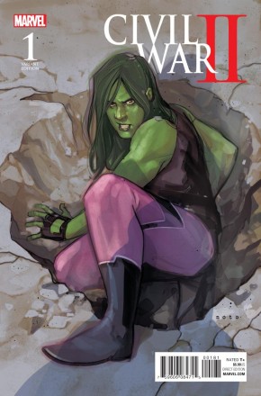 CIVIL WAR II #1 NOTO SHE-HULK 1 IN 10 VARIANT