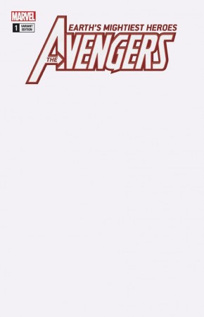 AVENGERS #1 (2018 SERIES) BLANK VARIANT