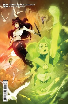 RWBY JUSTICE LEAGUE #2 SIMONE DI MEO CARD STOCK VARIANT