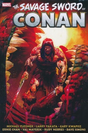 SAVAGE SWORD OF CONAN THE ORIGINAL MARVEL YEARS OMNIBUS VOLUME 8 HARDCOVER NIC KLEIN COVER