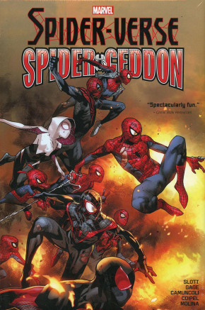 SPIDER-VERSE SPIDER-GEDDON OMNIBUS HARDCOVER OLIVIER COIPEL COVER *NOTE DUST COVER TEAR*