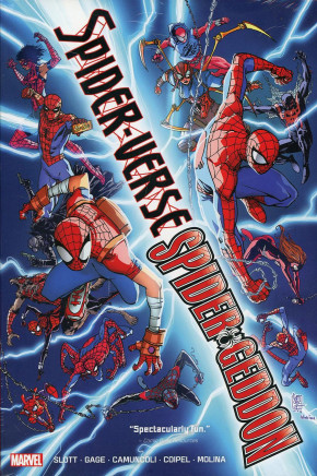 SPIDER-VERSE SPIDER-GEDDON OMNIBUS HARDCOVER GIUSEPPE CAMUNCOLI DM VARIANT COVER