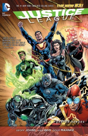 JUSTICE LEAGUE VOLUME 5 FOREVER HEROES HARDCOVER