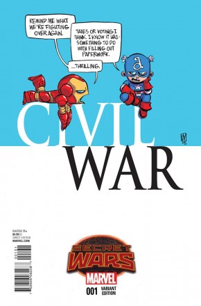 CIVIL WAR #1 (2015 SERIES) SKOTTIE YOUNG BABY VARIANT