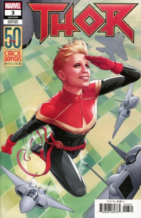 THOR #3 (2018 SERIES) CHRISTOPHER CAROL DANVERS 50TH VARIANT