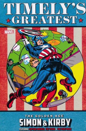 TIMELYS GREATEST THE GOLDEN AGE SIMON AND KIRBY OMNIBUS DM VARIANT HARDCOVER