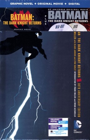 BATMAN THE DARK KNIGHT RETURNS HARDCOVER AND DVD BLU RAY SET