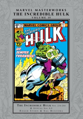 MARVEL MASTERWORKS INCREDIBLE HULK VOLUME 15 HARDCOVER