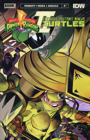 MIGHTY MORPHIN POWER RANGERS TEENAGE MUTANT NINJA TURTLES II #1 COVER D MORA CONNECTING VARIANT 