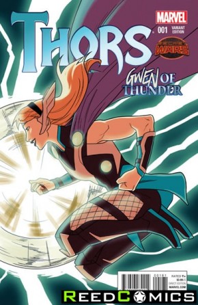 Thors #1 (Gwen of Thunder Variant Cover)