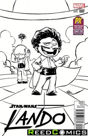 Star Wars Lando #1 (SDCC 2015 Young Black and White Variant Cover)