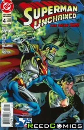 Superman Unchained #4 (75th Anniversary Superman Reborn 1 in 25 Variant Cover)