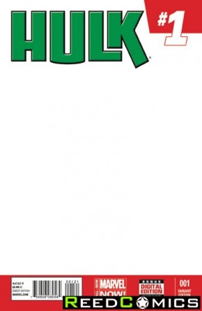 Hulk Volume 3 #1 (Blank Variant Cover)