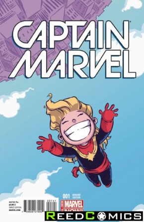 Captain Marvel Volume 7 #1 (Skottie Young Baby Variant Cover)