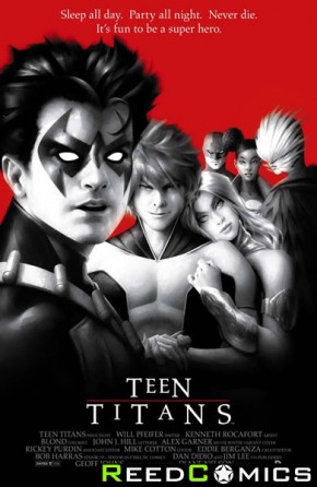 Teen Titans Volume 5 #8 (Movie Poster Variant Cover)