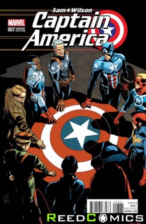 Captain America Sam Wilson #7 (Cap of All Eras Variant Cover)
