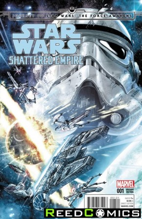 Journey to Star Wars The Force Awakens Shattered Empire #1 (1 in 25 Checcetto Incentive Variant Cover)