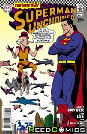 Superman Unchained #3 (75th Anniversary Silver Age 1 in 50 Variant Cover)