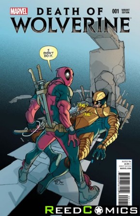 Death Of Wolverine #1 (Deadpool Memorial Variant Cover)