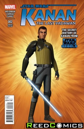 Kanan The Last Padawan #2 (1 in 15 Rebels Incentive Variant Cover)