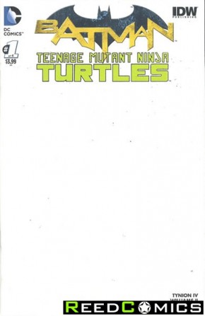 Batman Teenage Mutant Ninja Turtles #1 (Blank Variant Cover)