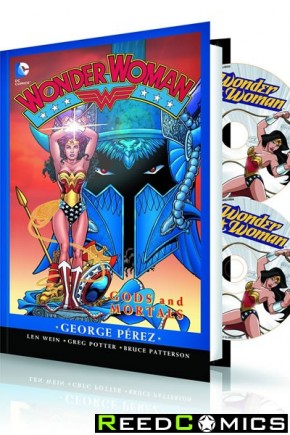 Wonder Woman Gods and Mortals Hardcover and DVD Blu Ray Set