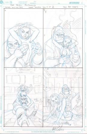 Arthur Adams Original Comic Art - Angel and the Ape Cover Designs