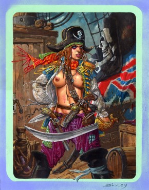 Simon Bisley Famous Women #13 Original Art - Mary Read