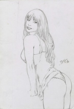 Ed Benes Original Comics Art - Mary Jane Pin-Up