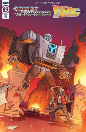 TRANSFORMERS BACK TO THE FUTURE #2 SCHOENING 1 IN 10 INCENTIVE VARIANT