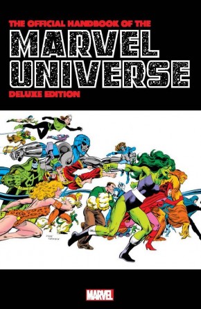 OFFICIAL HANDBOOK OF THE MARVEL UNIVERSE DELUXE EDITION OMNIBUS HARDCOVER